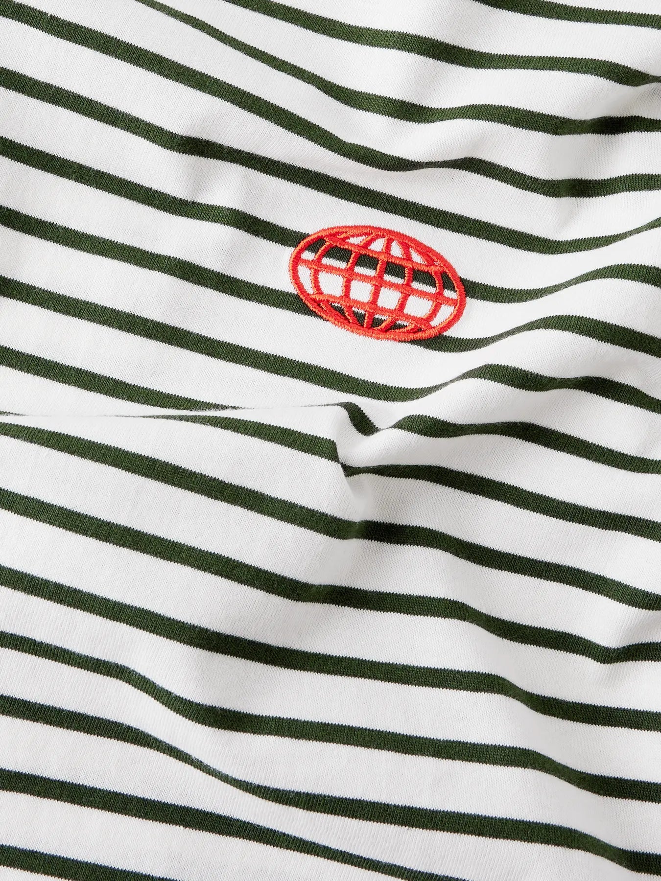 COMFY T-SHIRT GROEN GESTREEPT