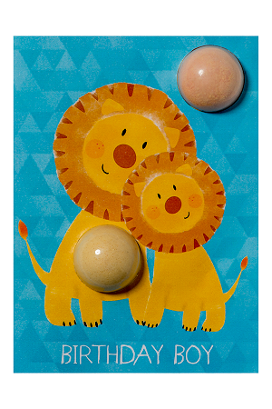 Birthday Boy Lion Blastercard
