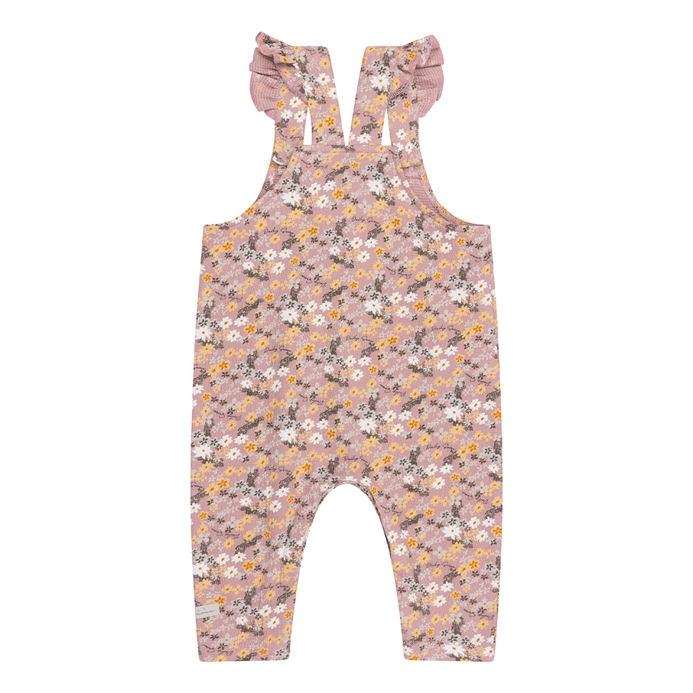 Salopette 'Flower' Print | Lavendel Pink