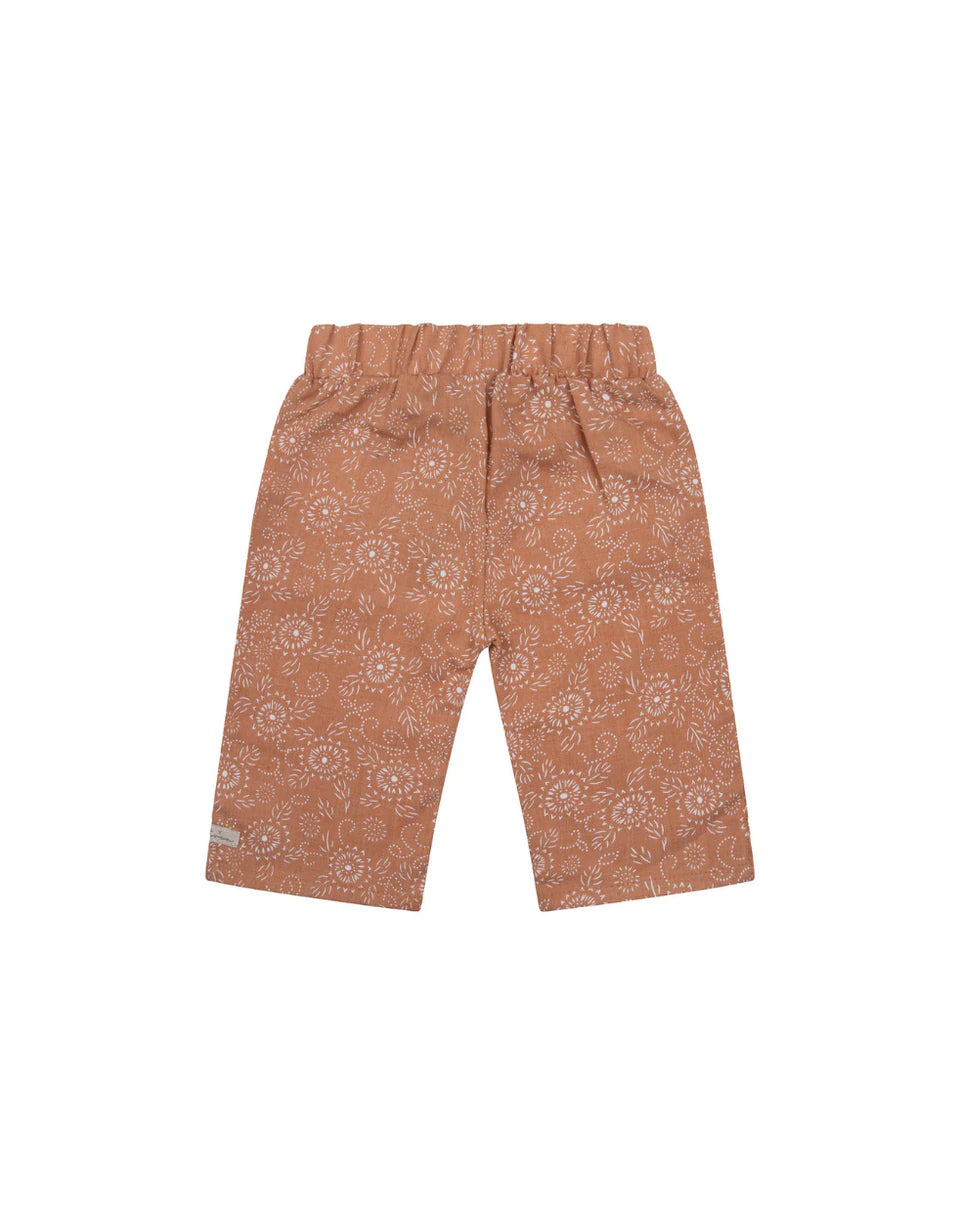 NON DENIM WIDE FLOWER PRINT