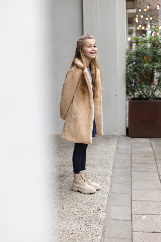 Lange winterjas teddy