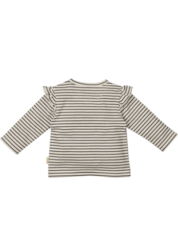 BESS  longsleeve met streepjes en rufles