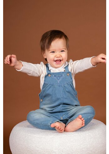 BEIGE ROMPER MET KRAAGJE
