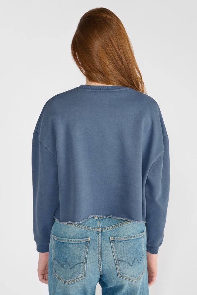 korte sweatshirt blauw