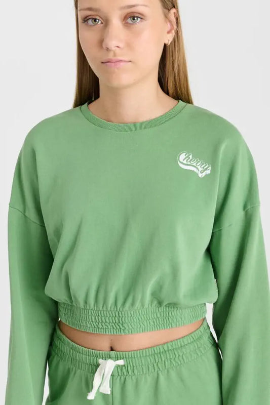 Groene Cropped Sweater – Le Temps des Cerises