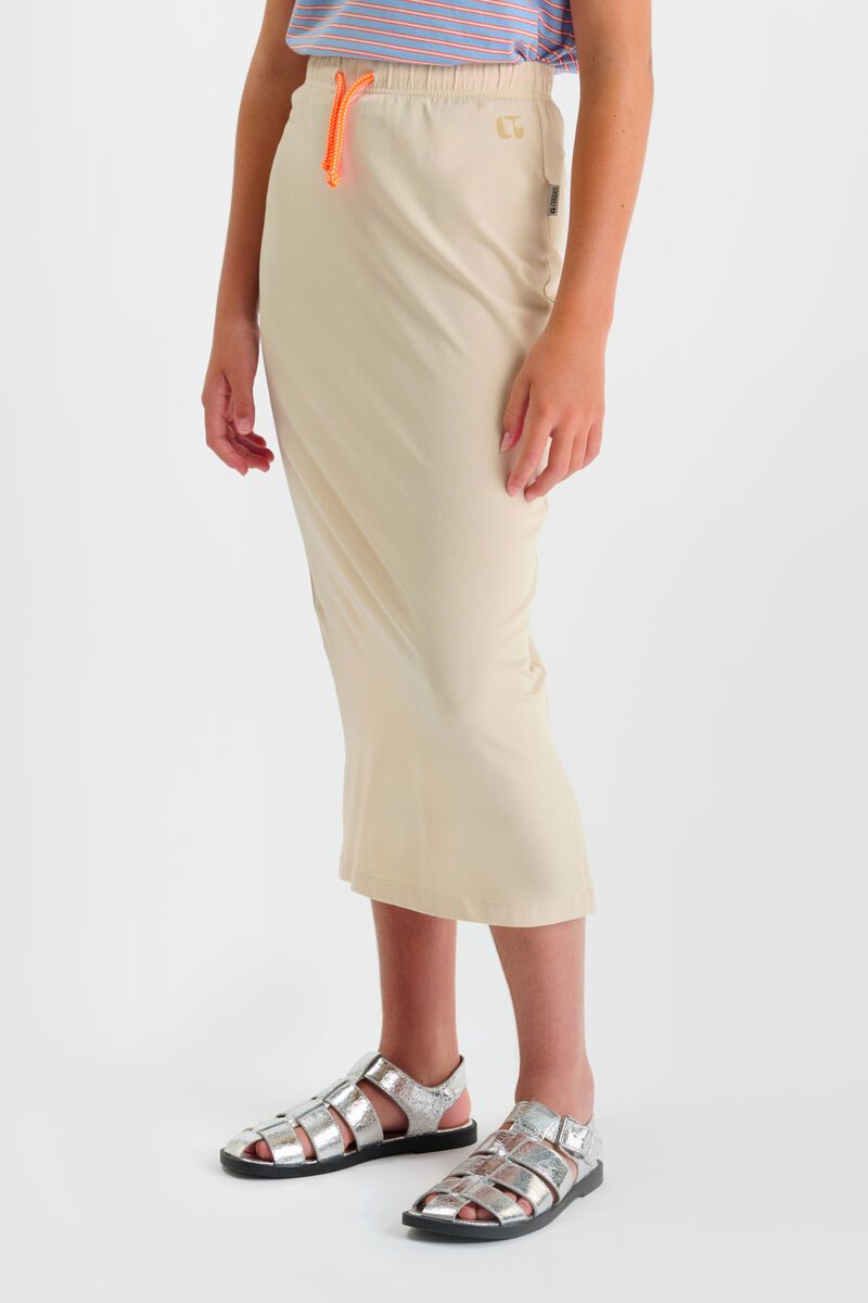 LE TEMPS DES CERISES Halflange Rok Meisjes Creme - Stijlvolle Meisjesrok