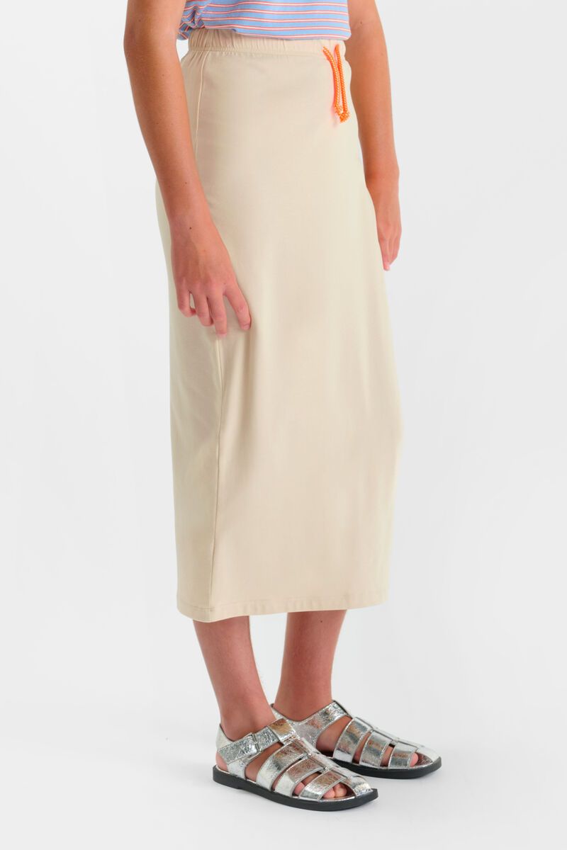 LE TEMPS DES CERISES Halflange Rok Meisjes Creme - Stijlvolle Meisjesrok