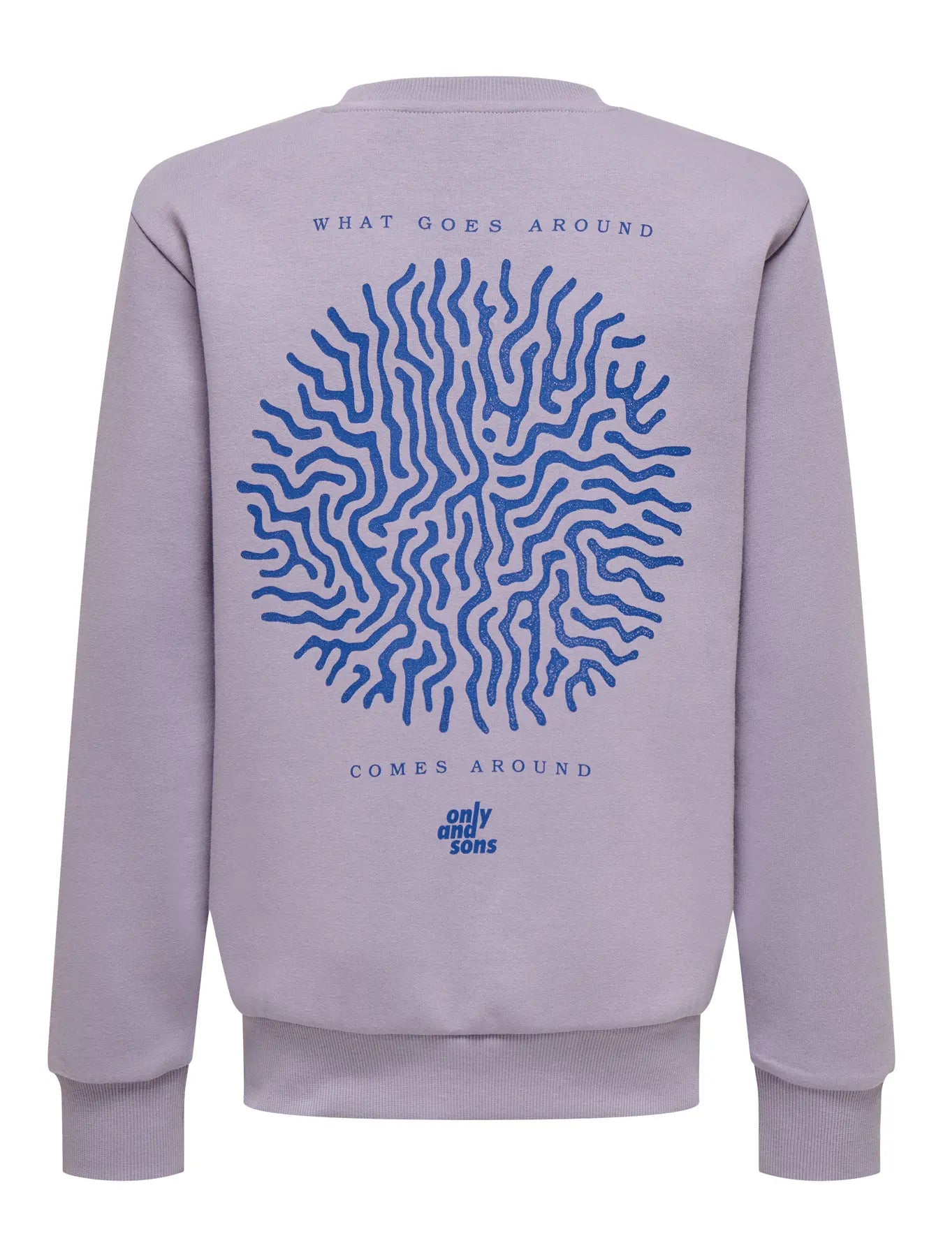 ONLY Sweater Ceres Lavender Gray - Zachte Trui voor Jongens - achterkant