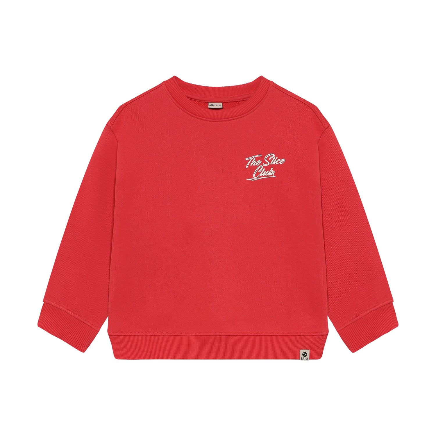 Daily7 Oversized Sweater Slice Club Rood - voorkant