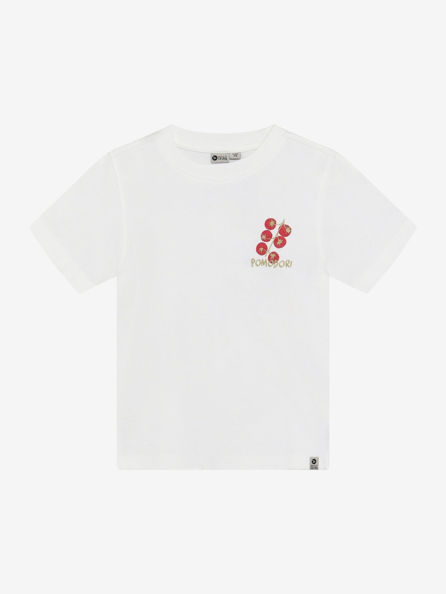 Daily7 Longsleeve Backprint Pomodori Wit - voorkant