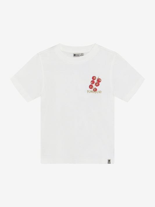 Daily7 Longsleeve Backprint Pomodori Wit - voorkant