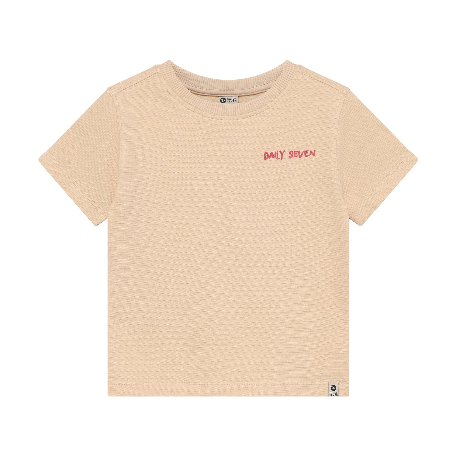 Daily7 T-shirt Backprint Direzione Puglia Beige - voorkant