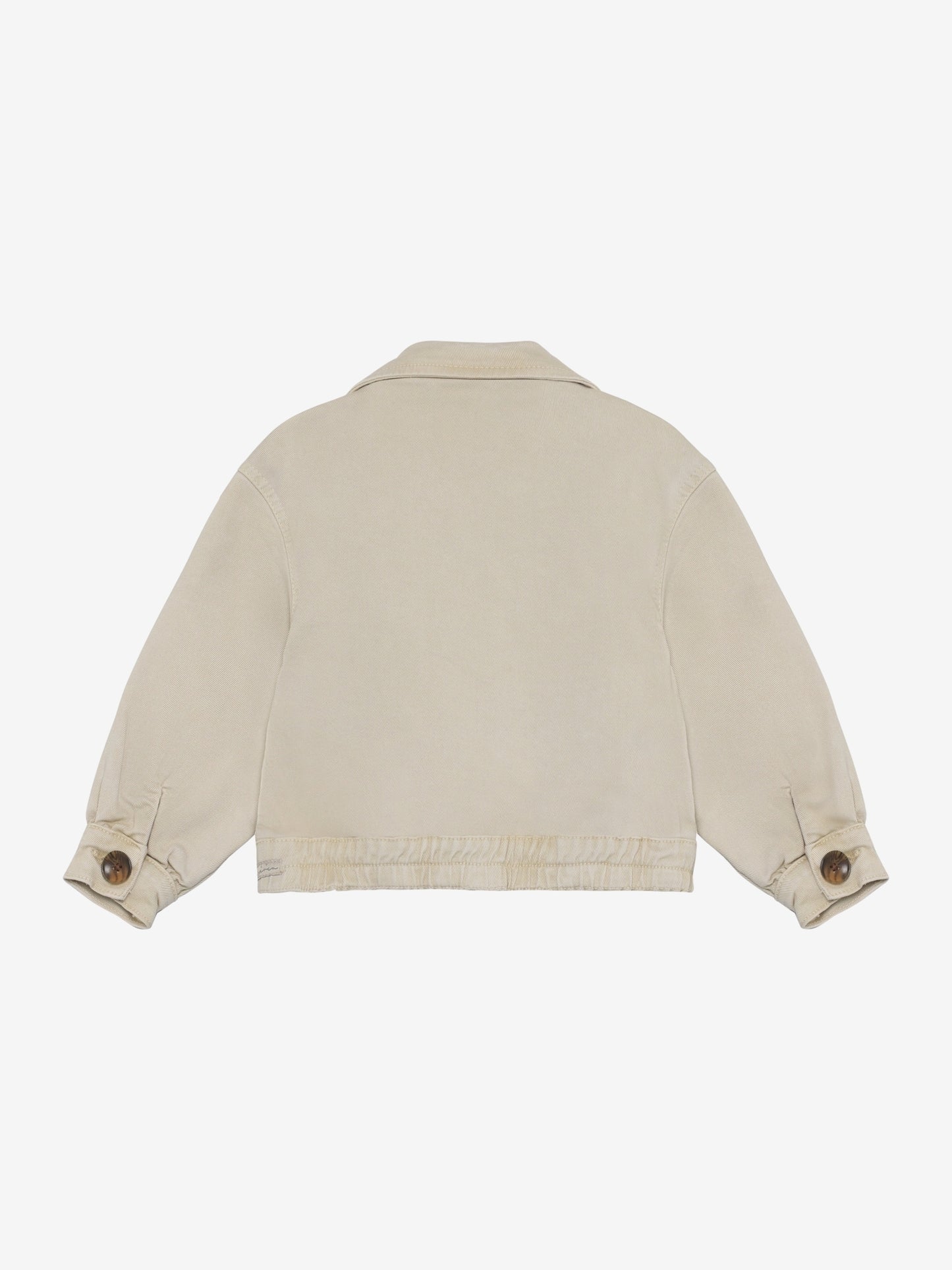 Daily Seven Twill Jasje Beige - Meisjes kort vestje