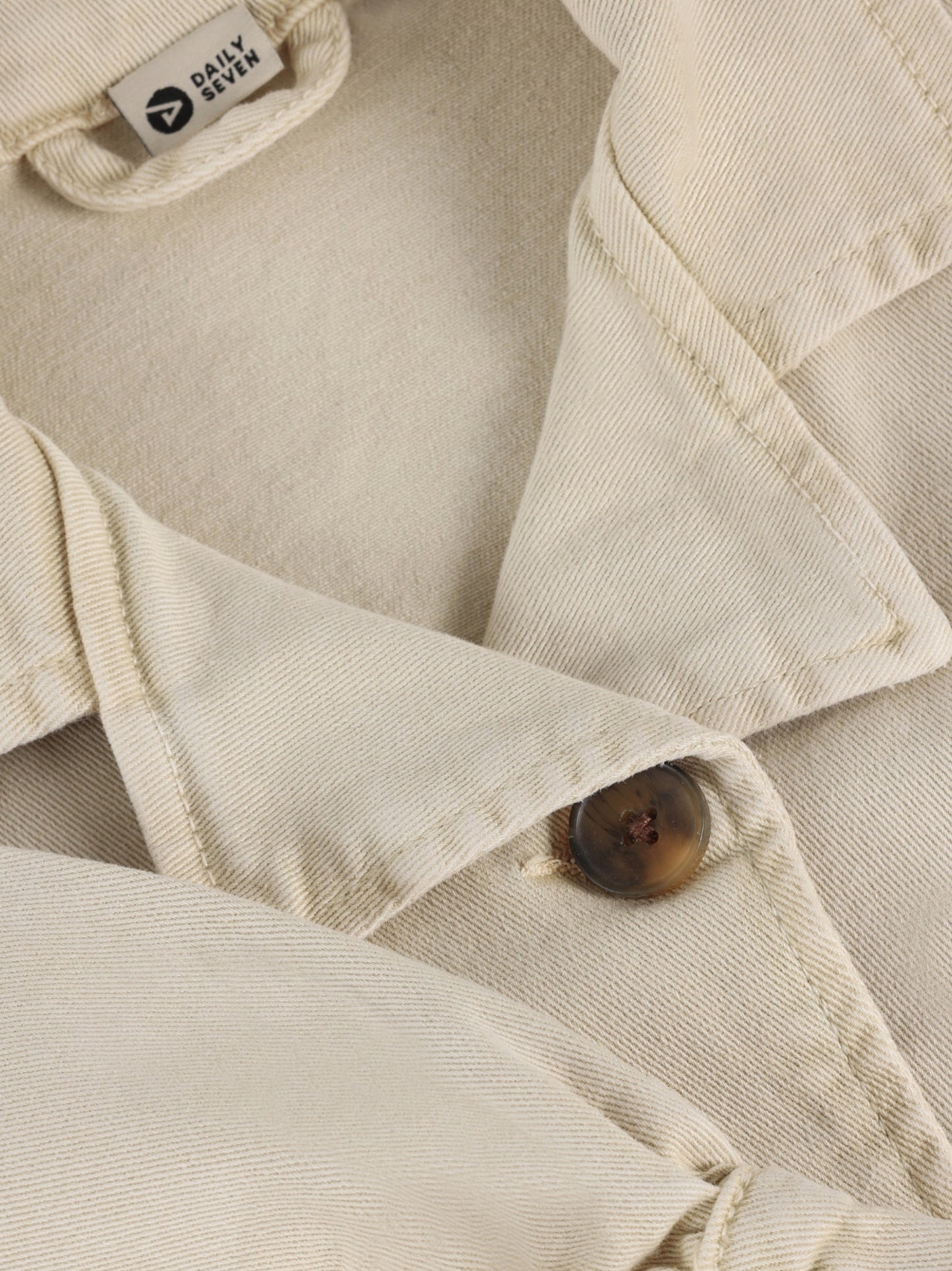 Daily Seven Twill Jasje Beige - Meisjes kort vestje