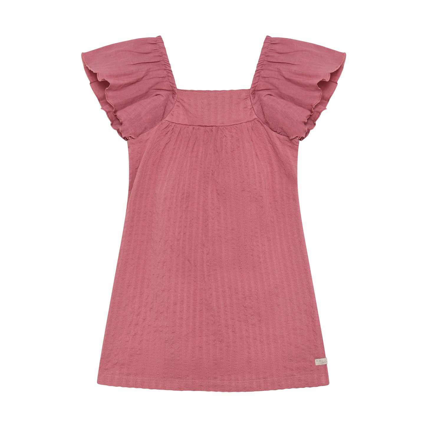 Daily Seven Jurk Wide Sleeve - Roze - voorkant