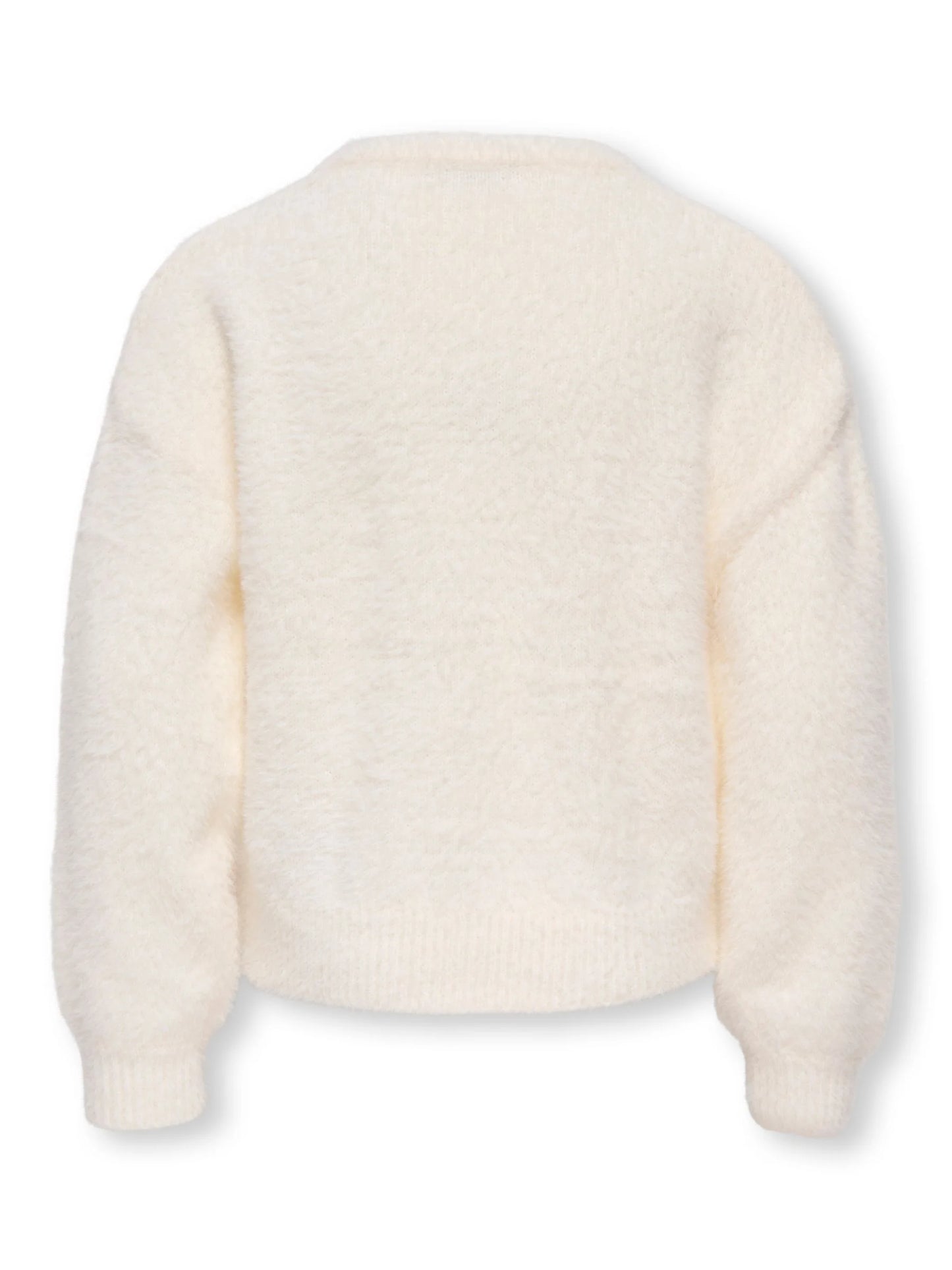 ONLY - Zachte Witte Pullover Piumo | Meisjes