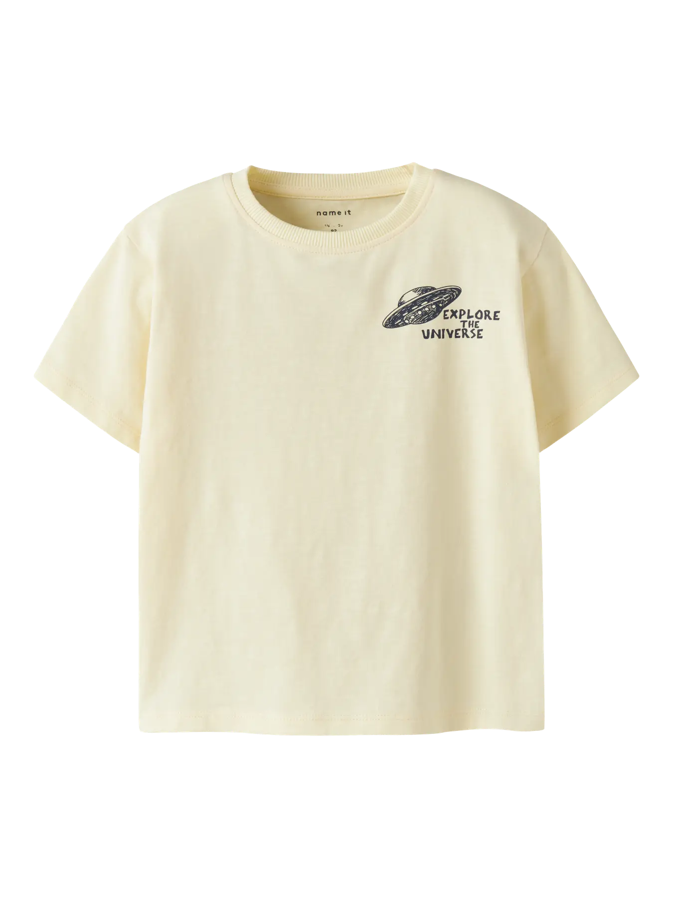 NAME IT T-shirt DIB Pear Sorbet - Space Explorer Jongens Shirt - voorkant