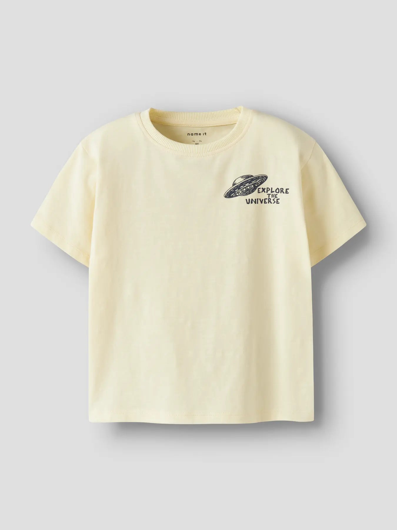 NAME IT T-shirt DIB Pear Sorbet - Space Explorer Jongens Shirt - voorkant