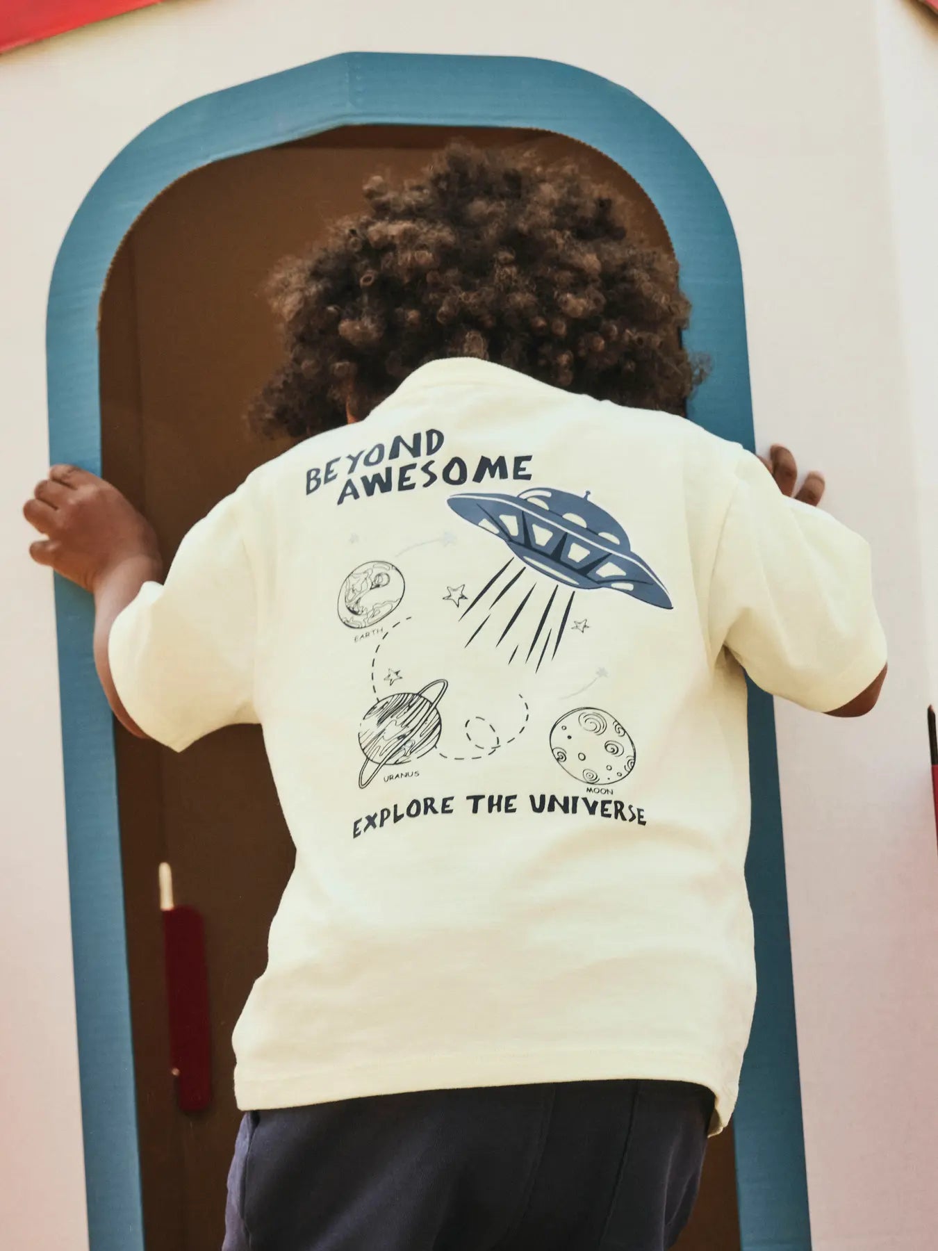 NAME IT T-shirt DIB Pear Sorbet - Space Explorer Jongens Shirt - achterkant gestyled