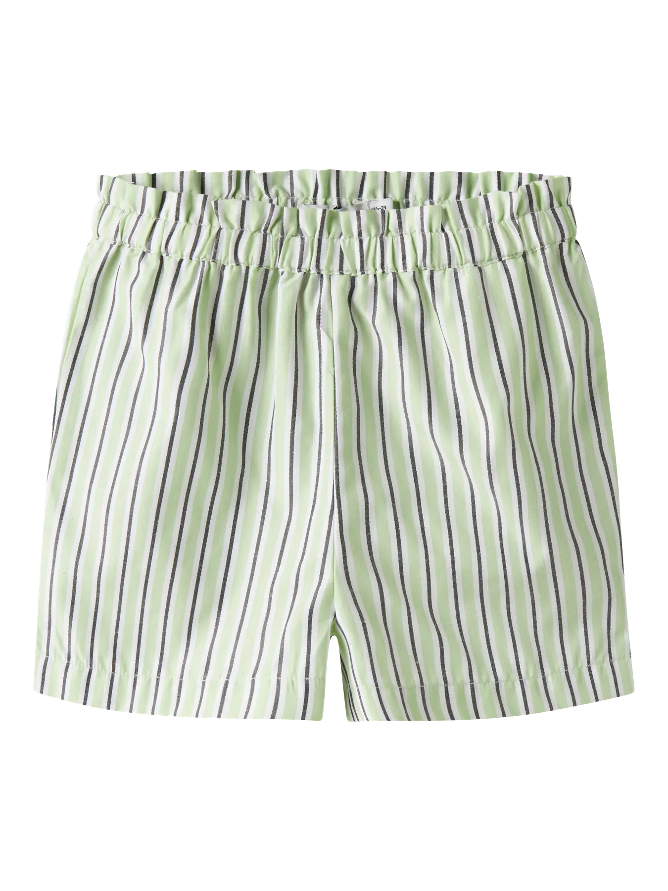 Name It Patina Green Short – Gestreepte Meisjes Short - voorkant