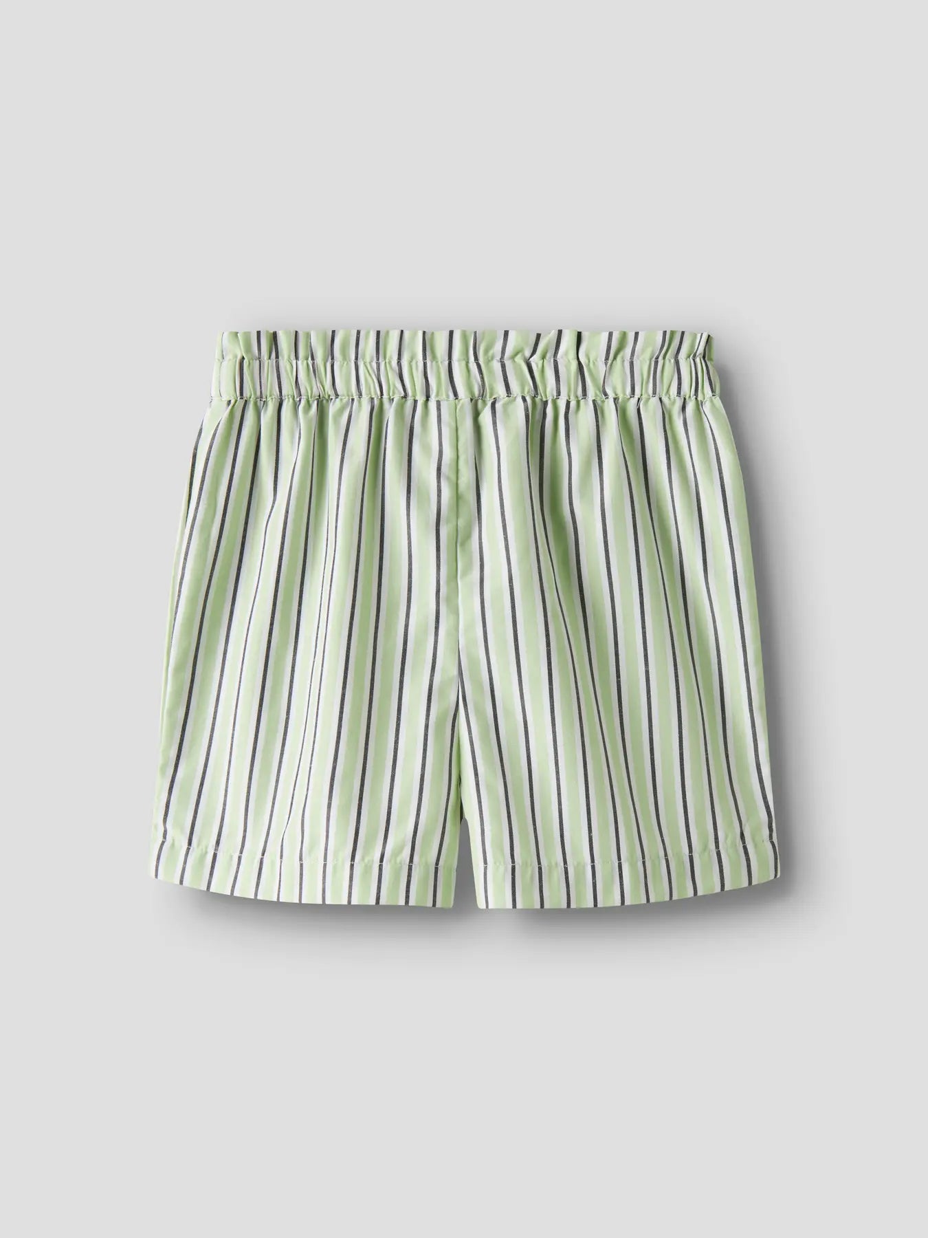 Name It Patina Green Short – Gestreepte Meisjes Short - achterkant