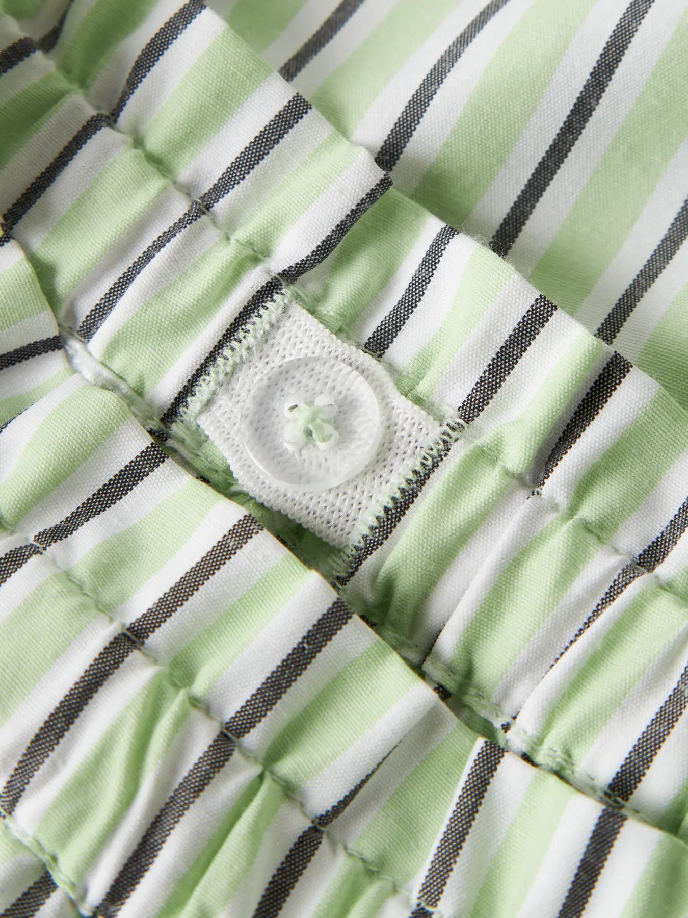 Name It Patina Green Short – Gestreepte Meisjes Short - detail verstelbare rek