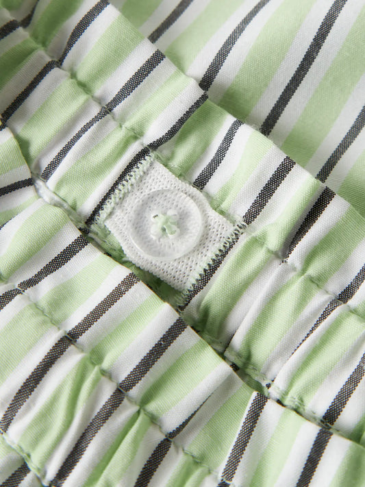 Name It Patina Green Short – Gestreepte Meisjes Short - detail verstelbare rek