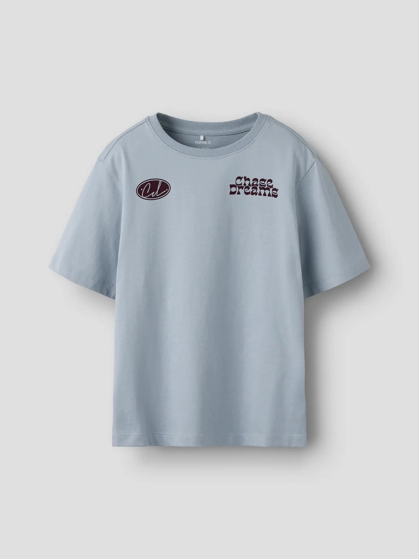 NAME IT T-shirt DEFUS - Jongens chase dreams Blue Fog