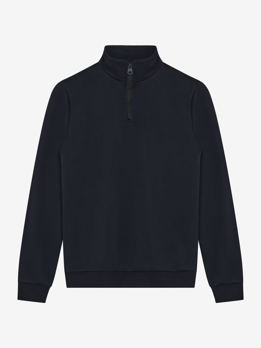 SWEATER WITH ZIPPER BLACK