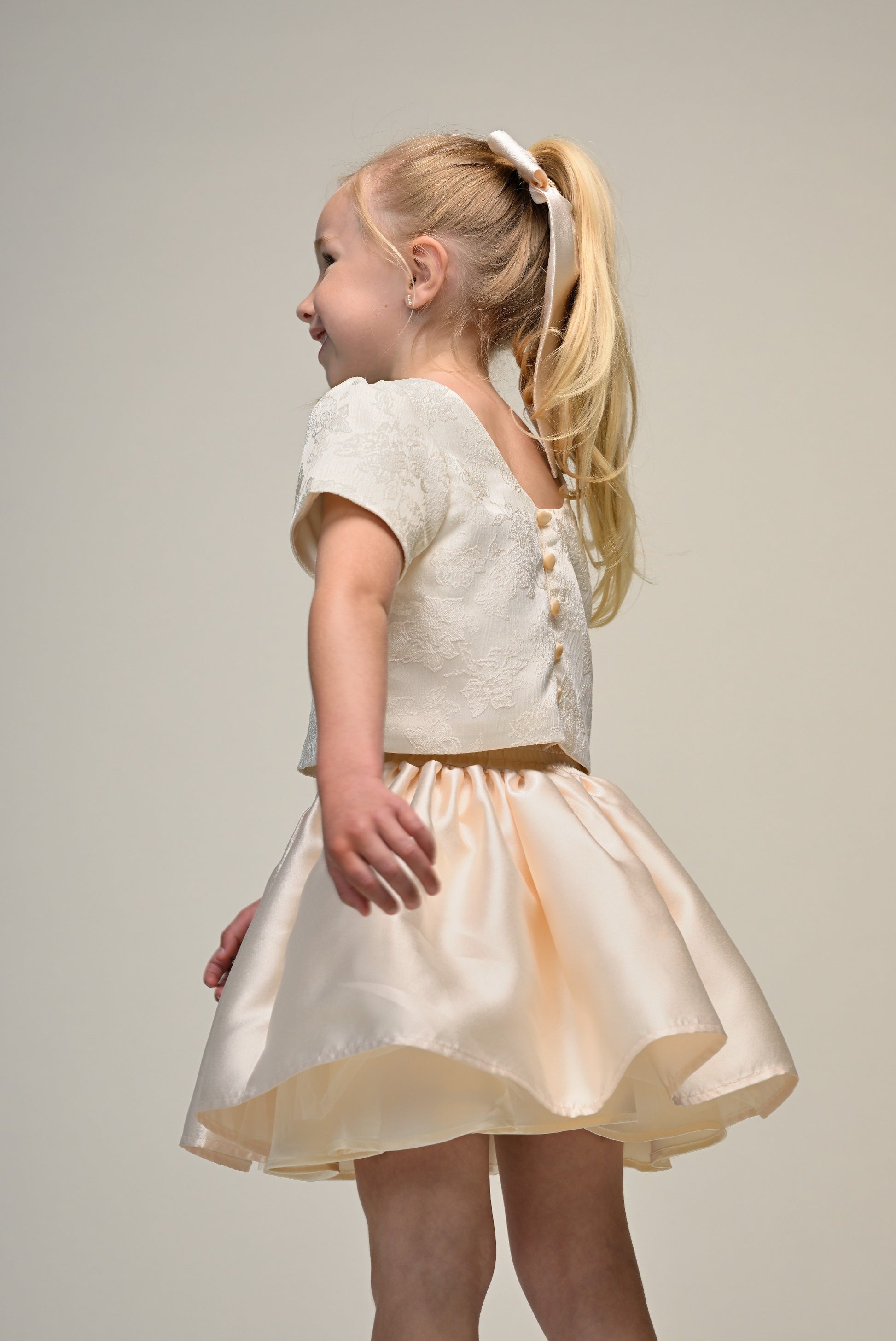 feest rok meisje luxe details