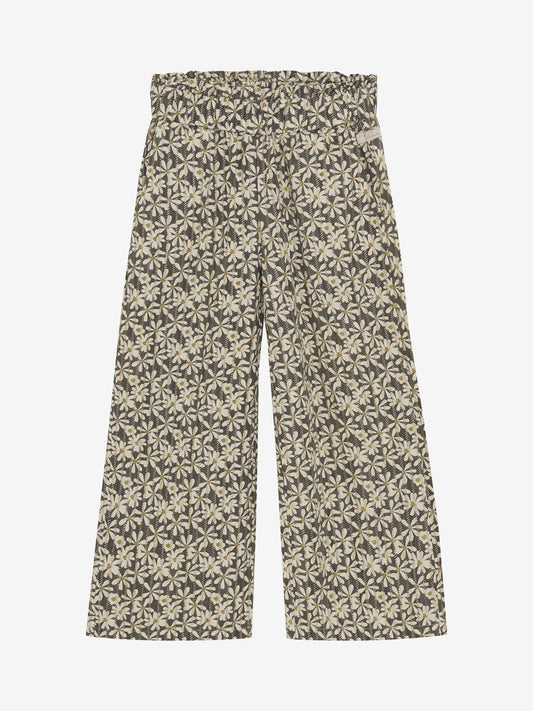 WIJDE BROEK MET BLOEMEN