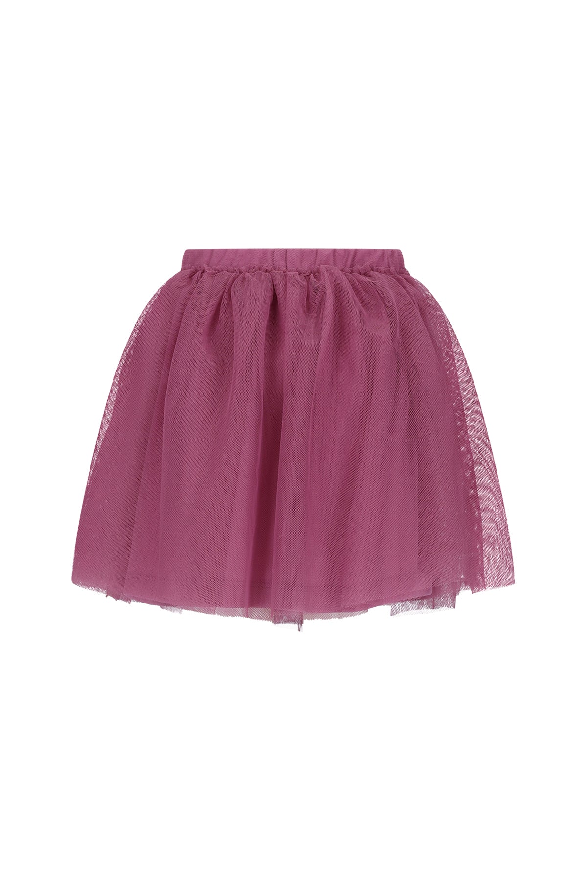Roze mini tule rok THE NEW CHAPTER - achterkant en pasvorm meisjeskleding