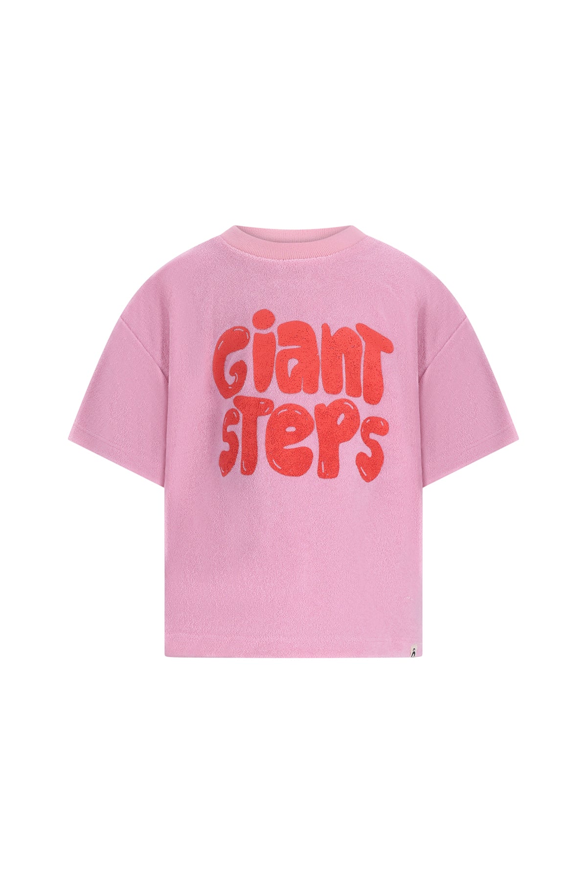 The New Chapter Bo t-shirt roze badstof meisjes Giant Steps - voorkant