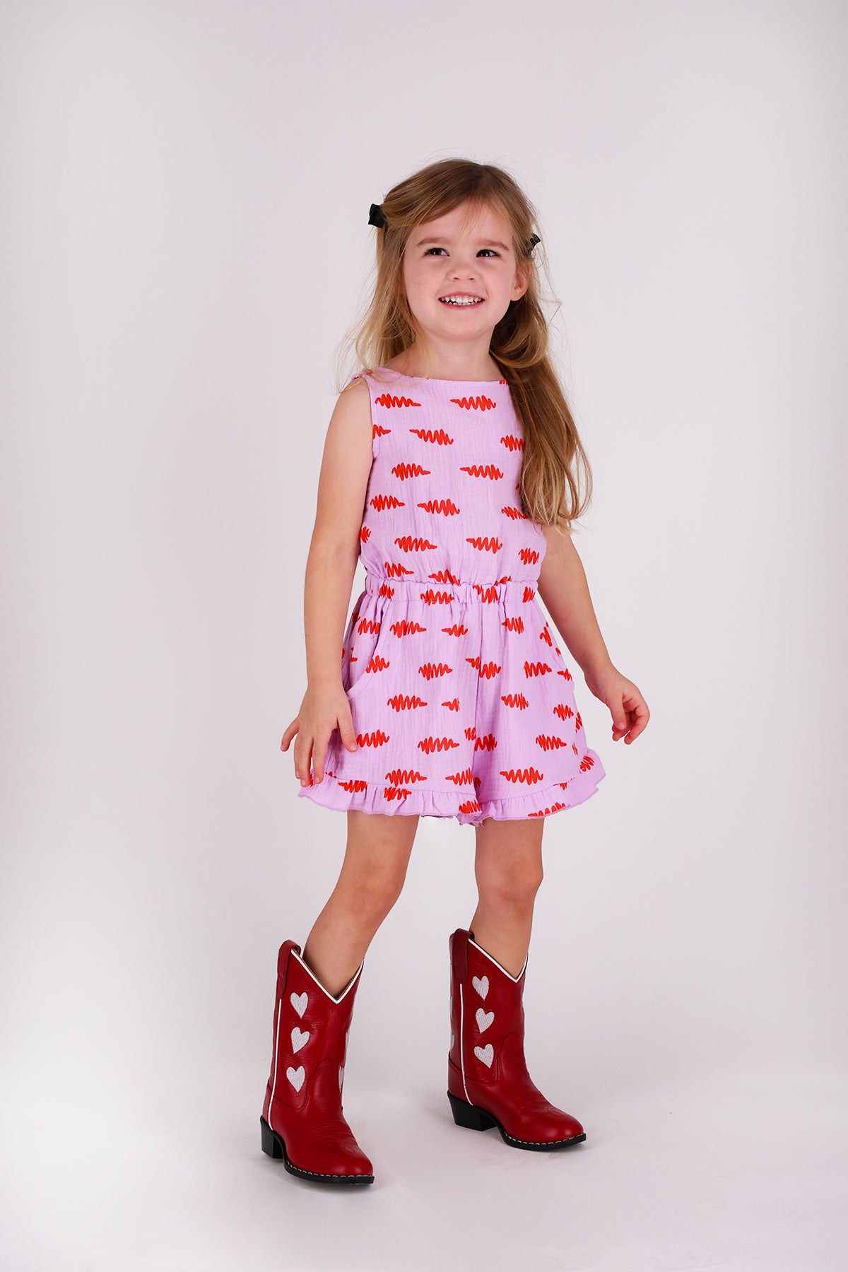 The New Chapter Lous jumpsuit detail Giant Steps print close-up