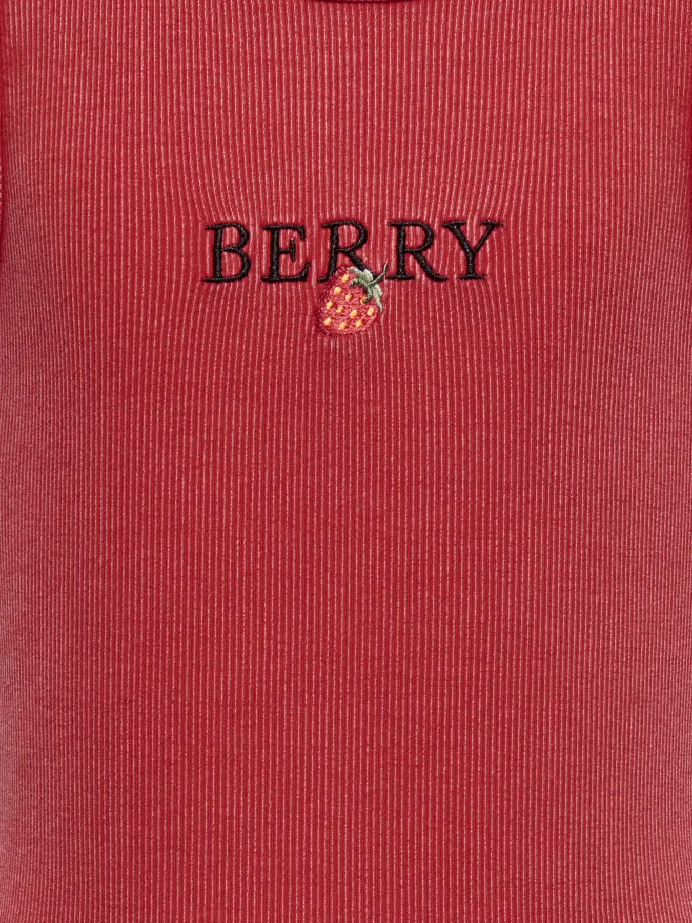 Only Jilly Tank Top Cherry Red Strawberry – Mouwloze Top Meisjes