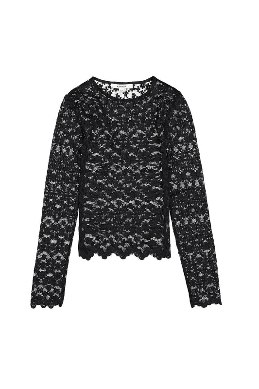 Black lace shirt Garcia