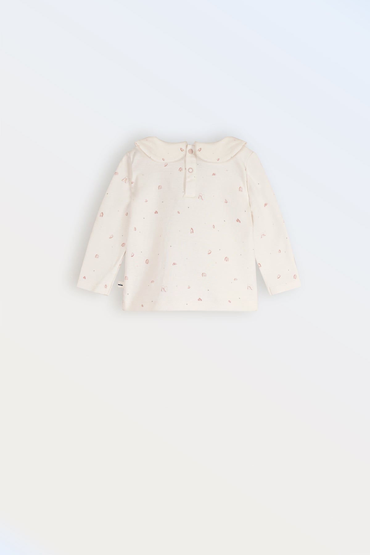 Baby Tshirt Ronde Kraag Roze Print