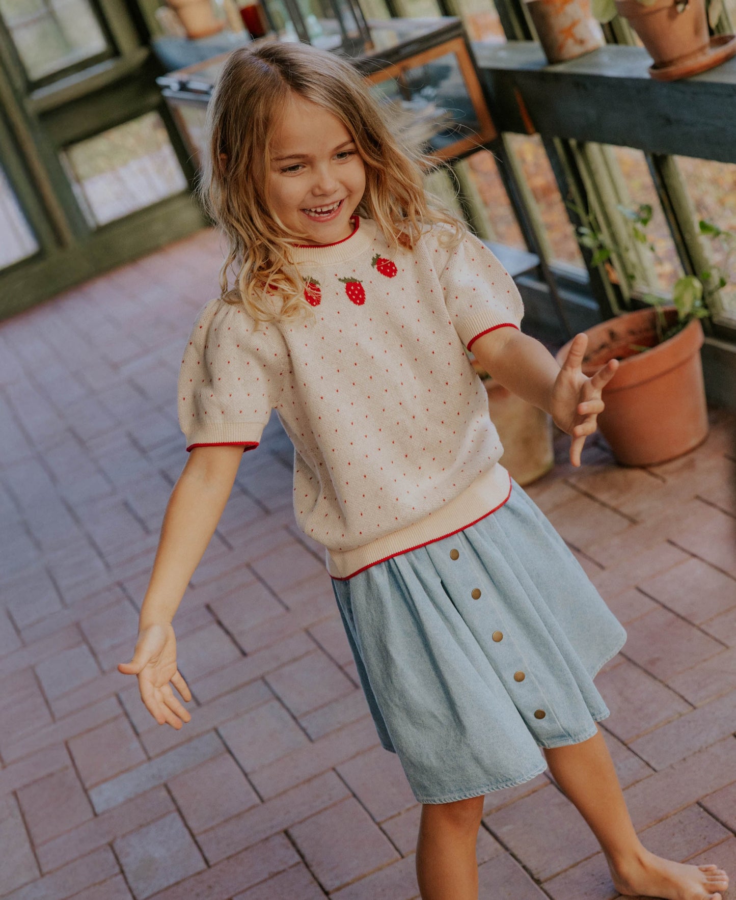 Fliink Don Denim Skirt – Lichtblauw | Meisjes 92–122