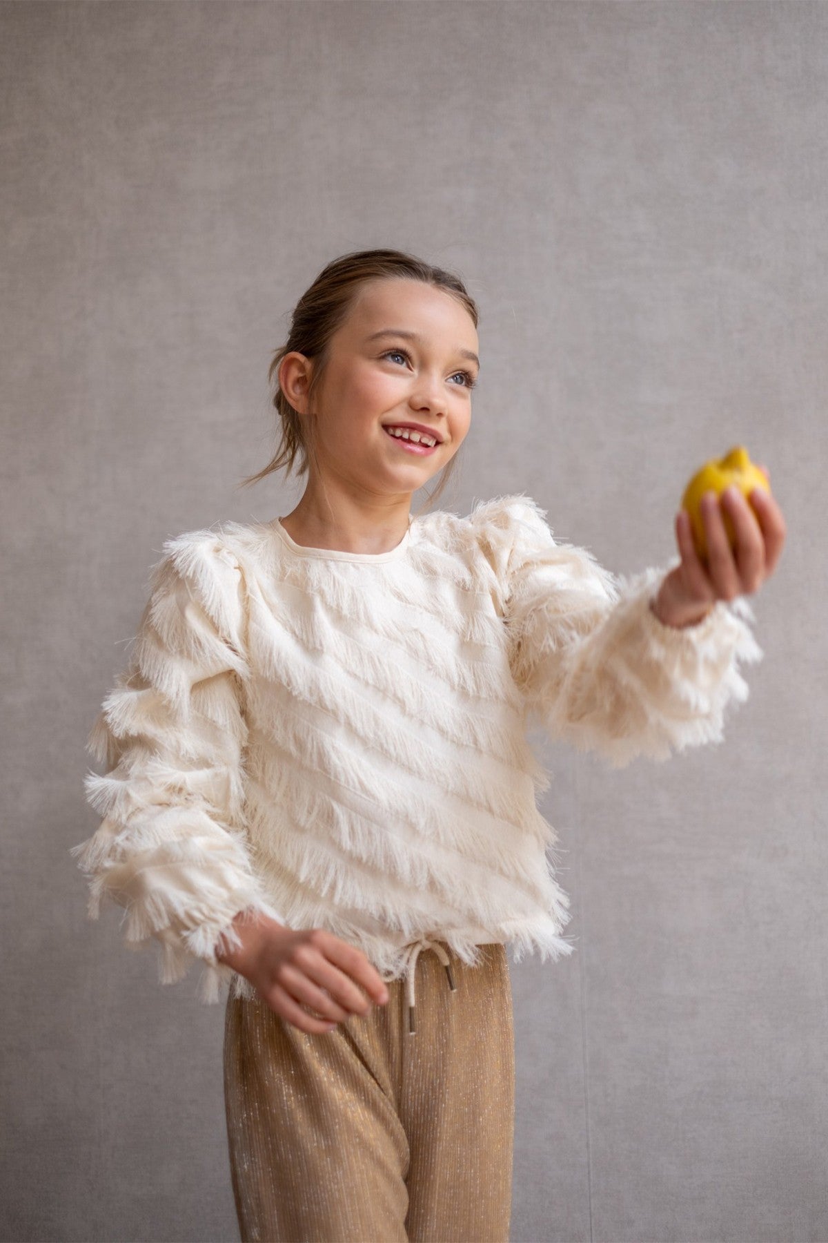 Like Flo Ella blouse close-up fringes detail meisjeskleding