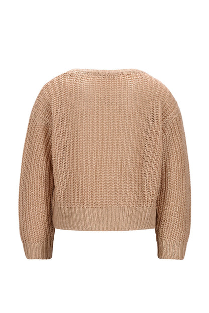 Like Flo Djuna gold knit trui - achterkant