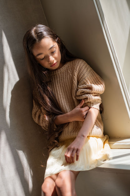 Like Flo Djuna gold knit - zijkant