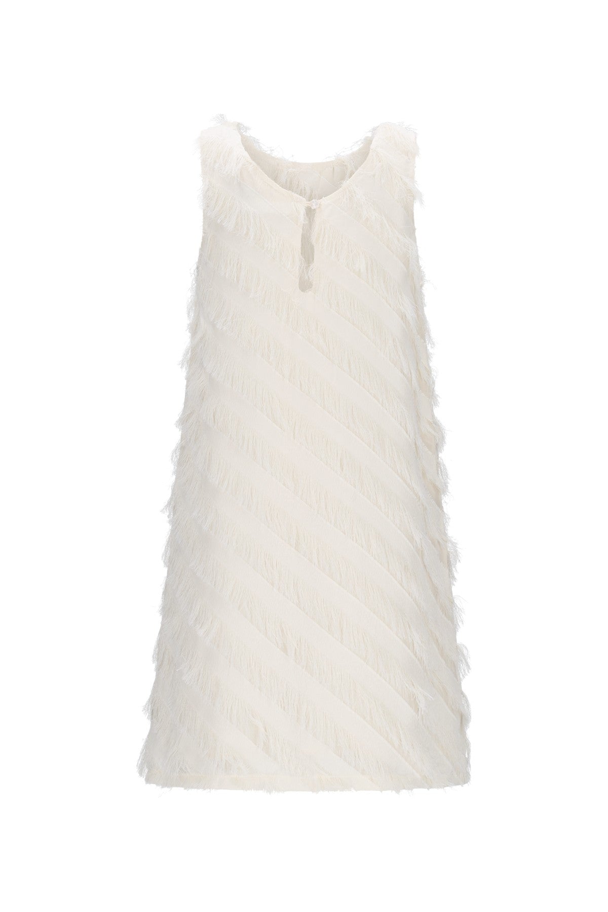 Like Flo Moscou fringes dress - detail van franje en stof