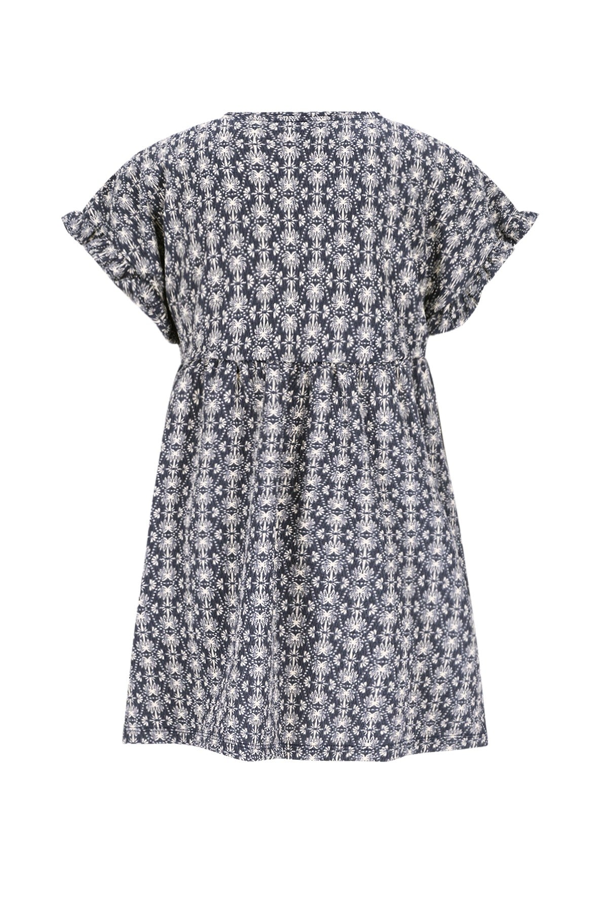 LIKE FLO Maja jurk meisjes - achterkant met all-over print