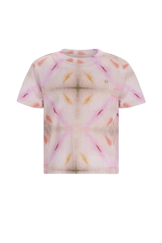 LIKE FLO mesh t-shirt voor meisjes - voorkant productfoto