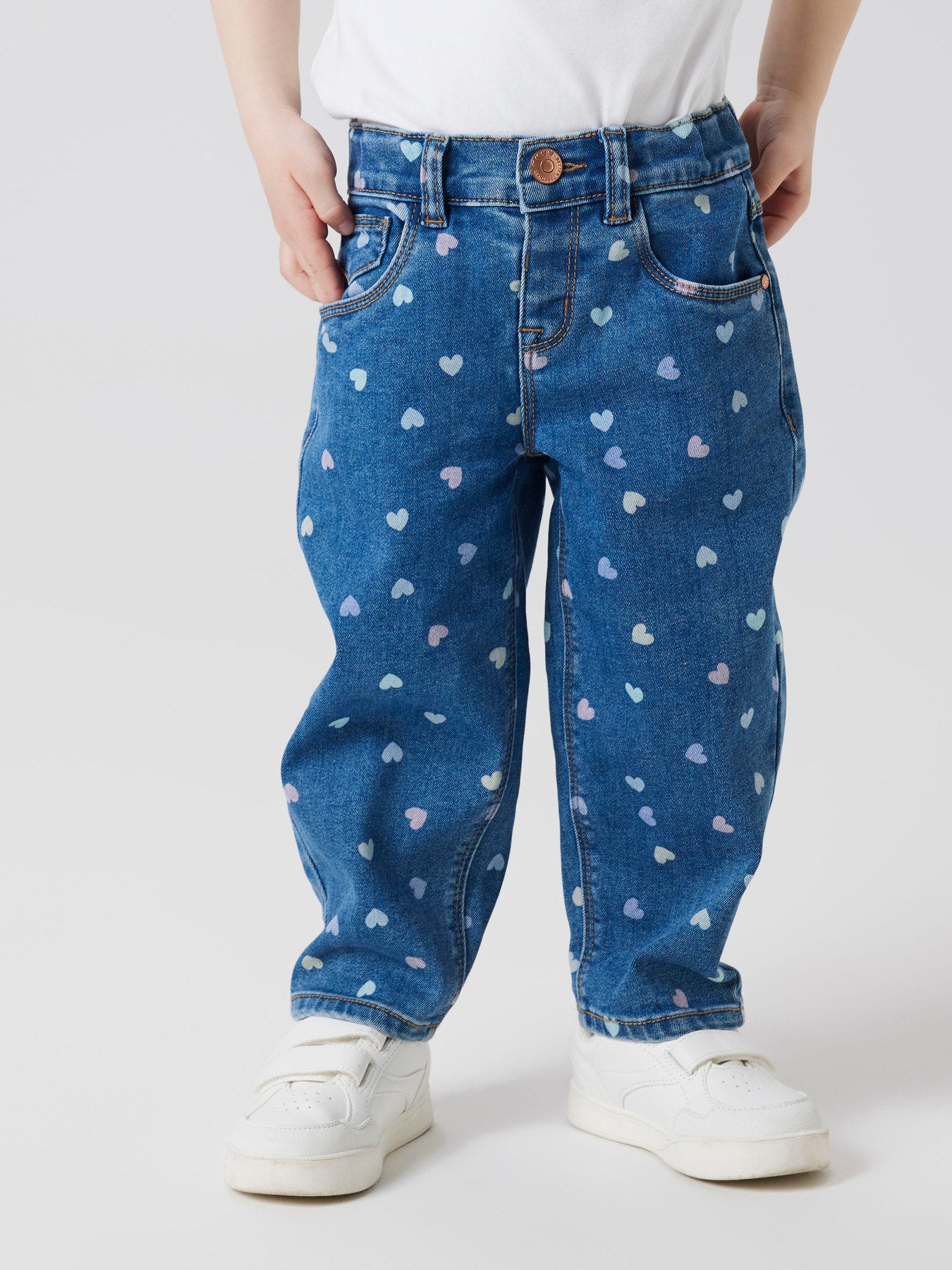 Vooraanzicht BELLA Mom fit jeans met hoge taille