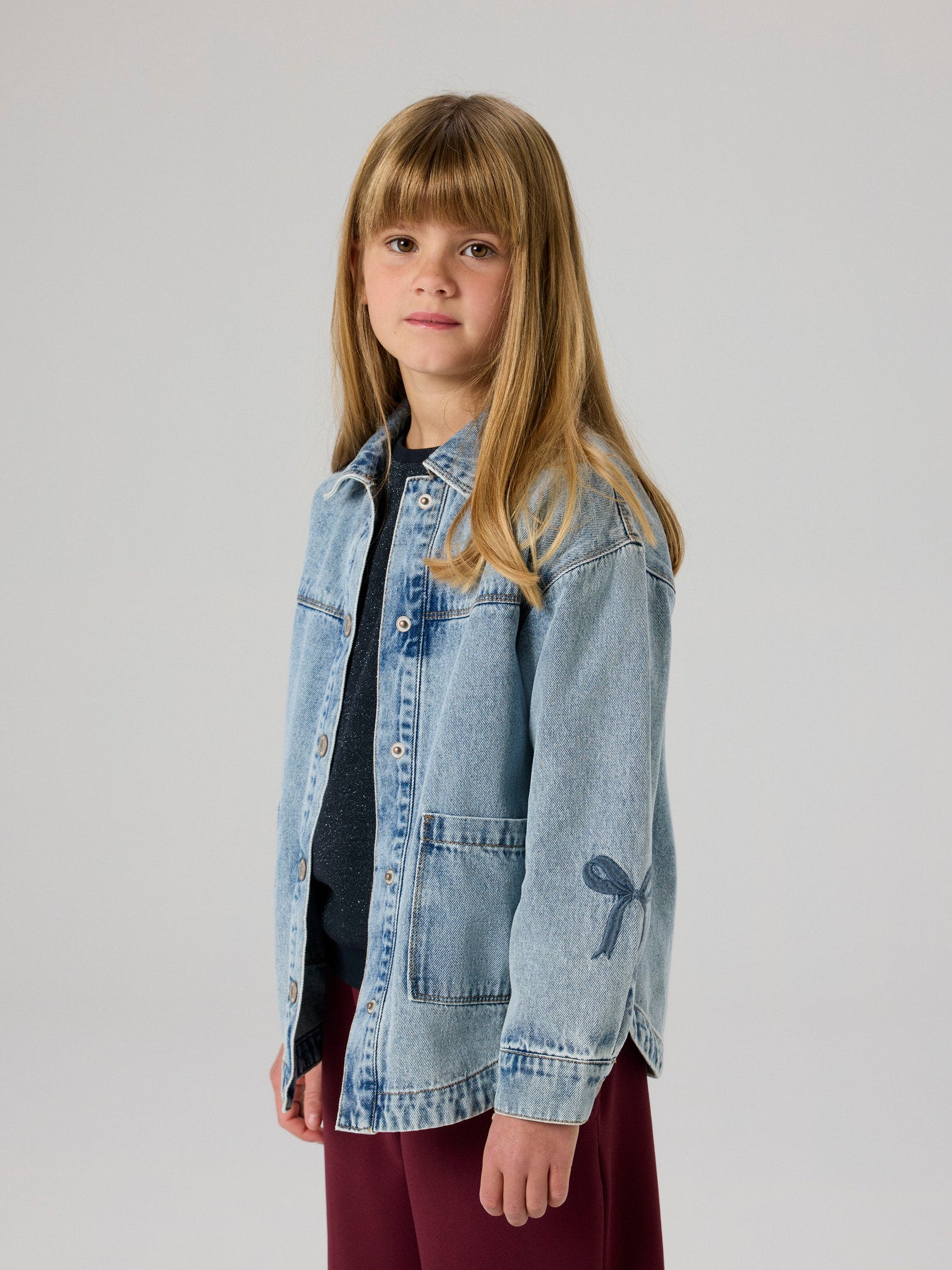 NAME IT Gloria denim jasje meisjes - creatieve lifestyle foto