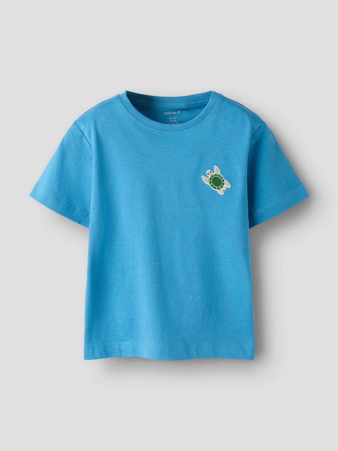NAME IT T-shirt schildpad Print - licht blauw diertjes