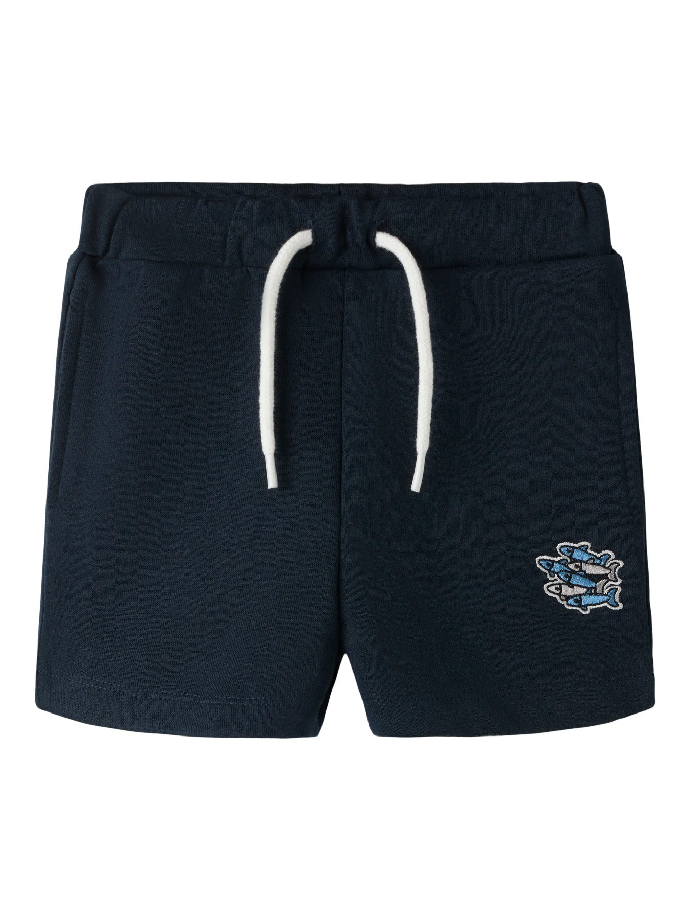 NAME IT Sweat Short met Visjes Print - Donkerblauw diertjes