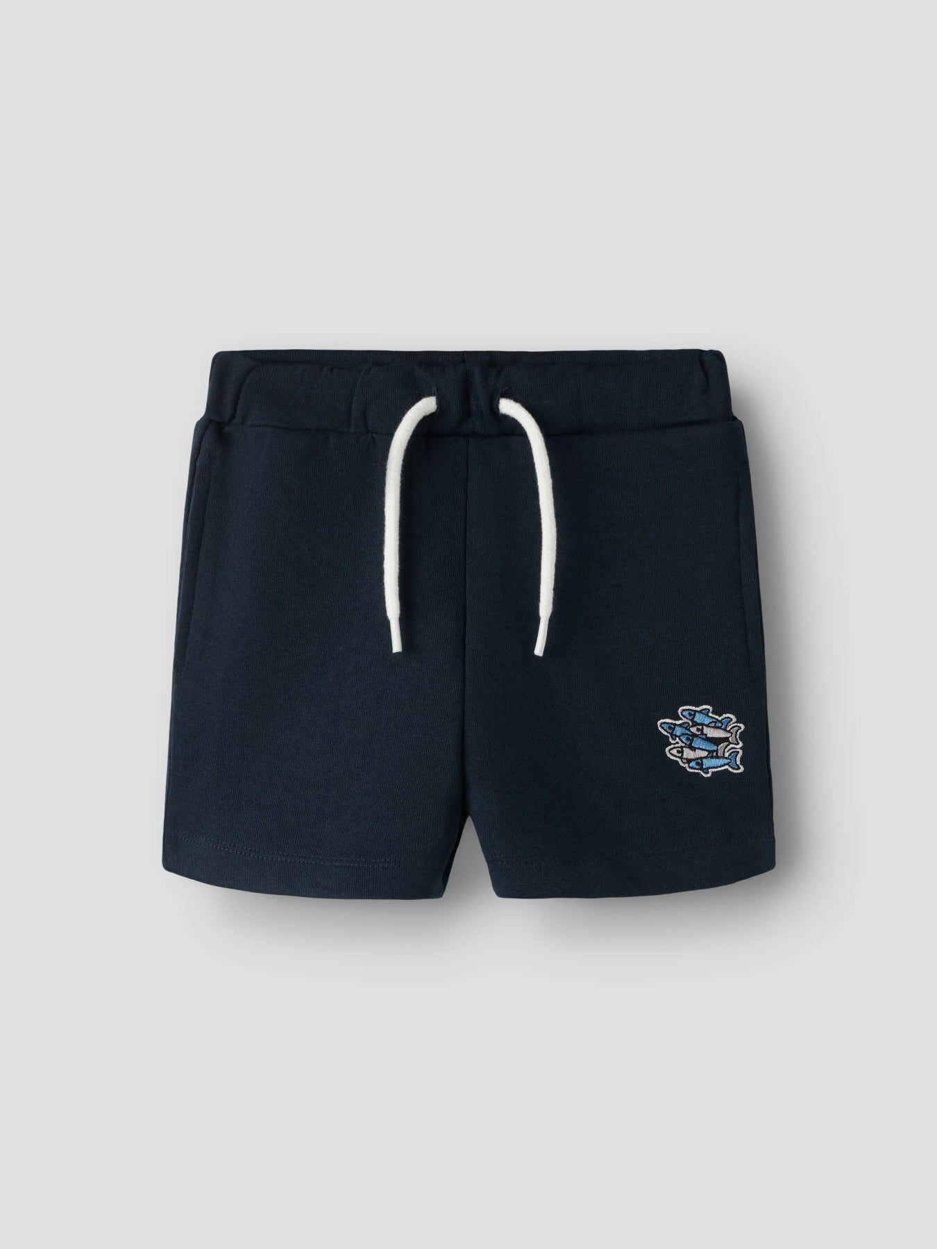 NAME IT Sweat Short met Visjes Print - Donkerblauw diertjes
