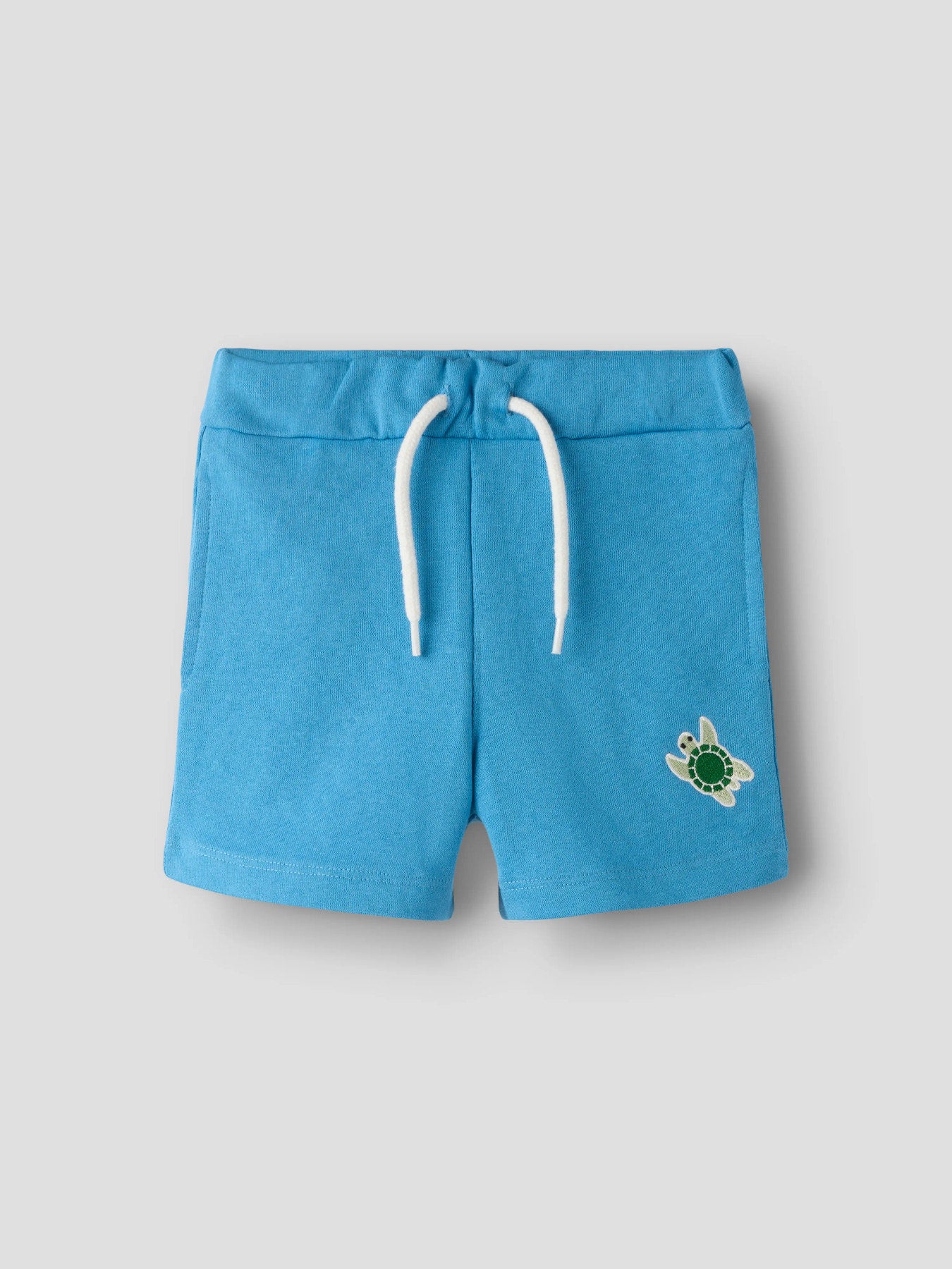NAME IT Sweat Short met schildpad Print - Lichtblauw diertjes